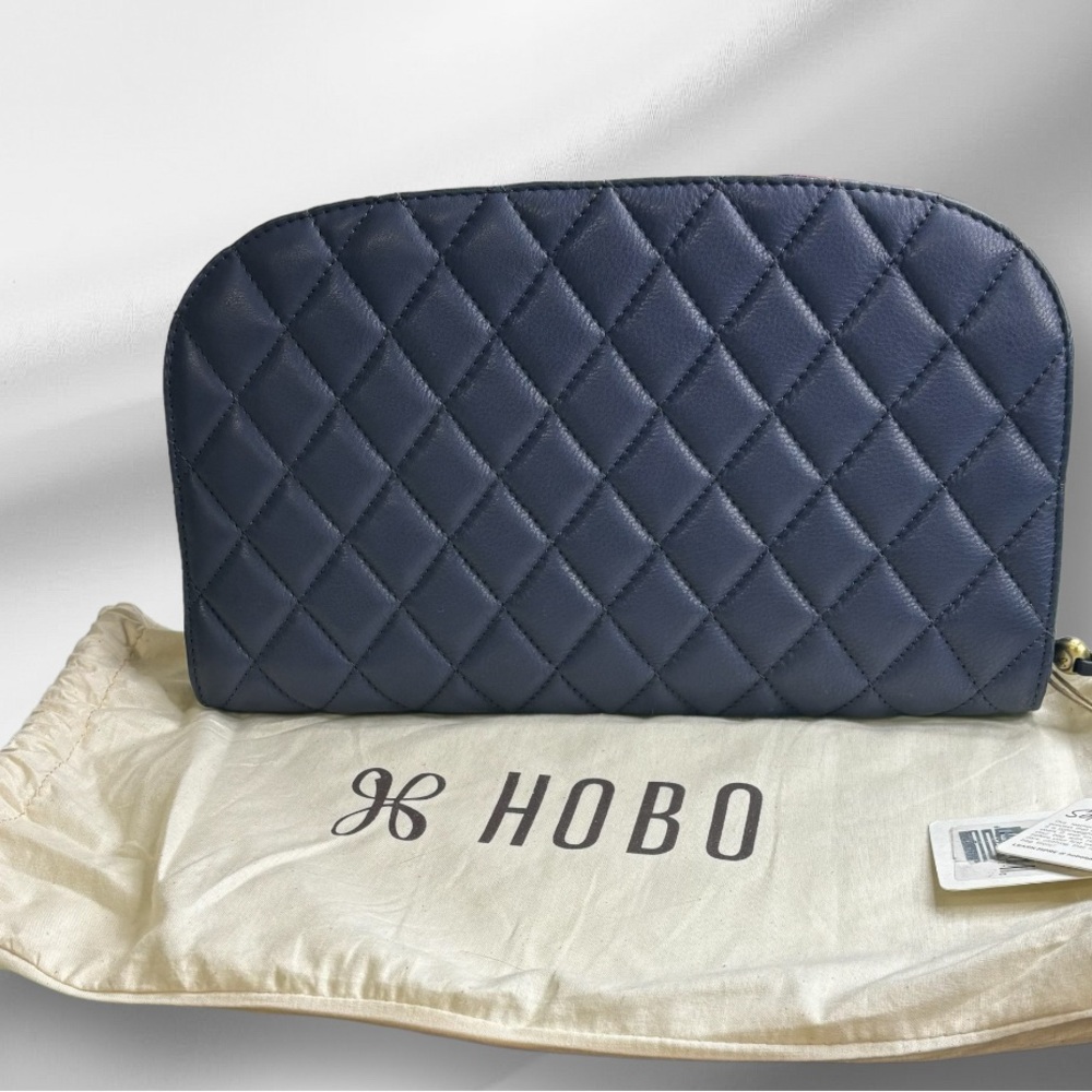 HOBO Cole Quilted Leather Clutch Bag